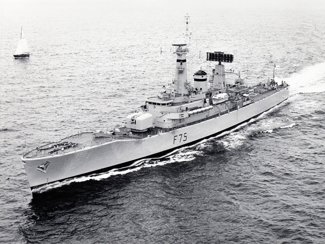 HMS Charybdis (F75) Royal Navy Leander Class Frigate High Port Bow View Photo Print Wall Art Decor Posters, Prints, & Visual Artwork Hampshire Prints 6 x 4 No Frame No