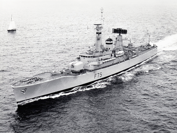 HMS Charybdis (F75) Royal Navy Leander Class Frigate High Port Bow View Photo Print Wall Art Decor Posters, Prints, & Visual Artwork Hampshire Prints 6 x 4 No Frame No