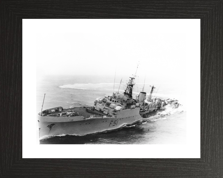 HMS Grafton (F51) Royal Navy Blackwood Class Frigate Hard Turn Photo Print Wall Art Decor - Posters, Prints, & Visual Artwork - by Hampshire Prints (image 2 of 9)