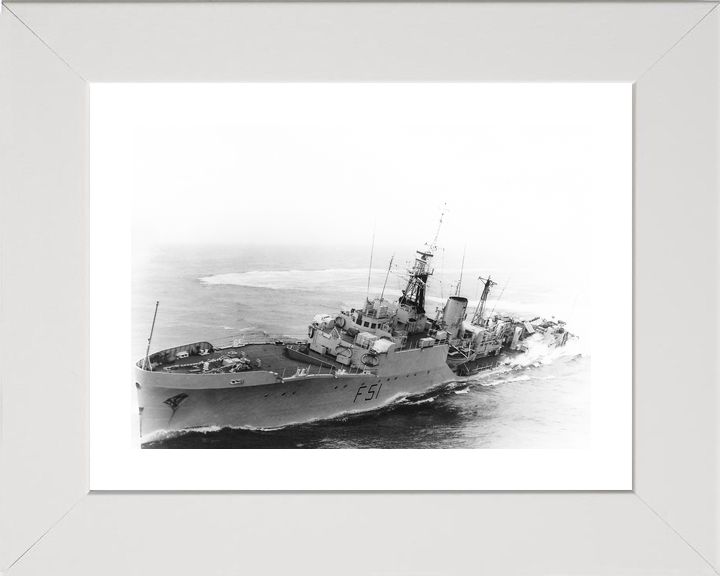 HMS Grafton (F51) Royal Navy Blackwood Class Frigate Hard Turn Photo Print Wall Art Decor - Posters, Prints, & Visual Artwork - by Hampshire Prints (image 4 of 9)