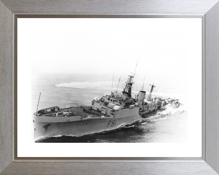 HMS Grafton (F51) Royal Navy Blackwood Class Frigate Hard Turn Photo Print Wall Art Decor - Posters, Prints, & Visual Artwork - by Hampshire Prints (image 6 of 9)