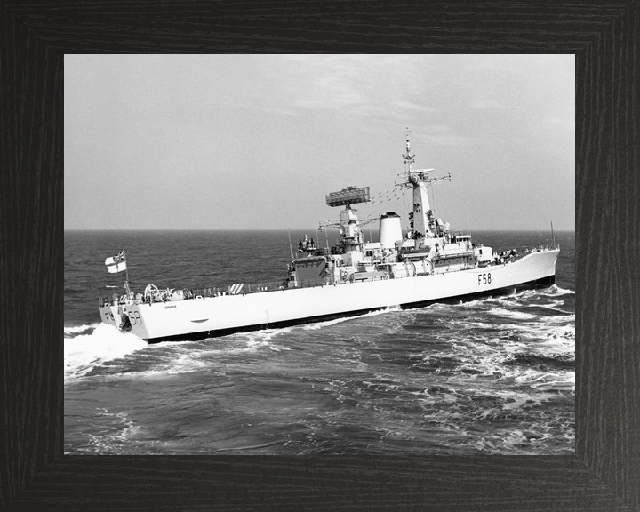 HMS Hermione (F58) Royal Navy Leander Class Frigate Starboard View Photo Print Wall Art Decor - Posters, Prints, & Visual Artwork - by Hampshire Prints (image 3 of 9)