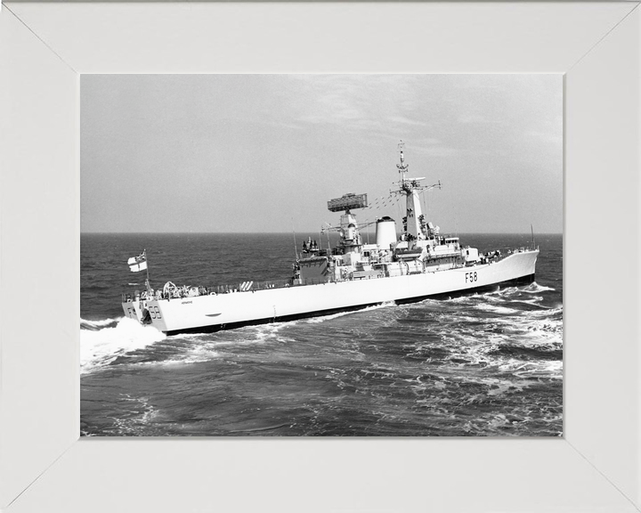 HMS Hermione (F58) Royal Navy Leander Class Frigate Starboard View Photo Print Wall Art Decor - Posters, Prints, & Visual Artwork - by Hampshire Prints (image 5 of 9)
