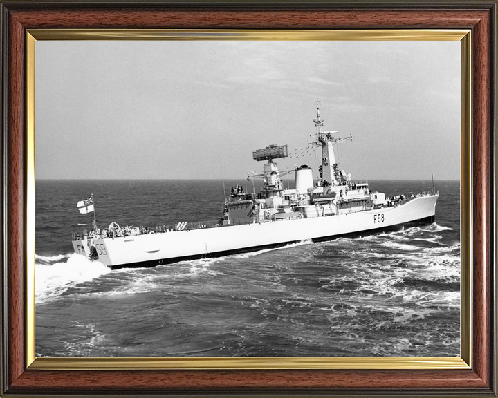 HMS Hermione (F58) Royal Navy Leander Class Frigate Starboard View Photo Print Wall Art Decor - Posters, Prints, & Visual Artwork - by Hampshire Prints (image 9 of 9)