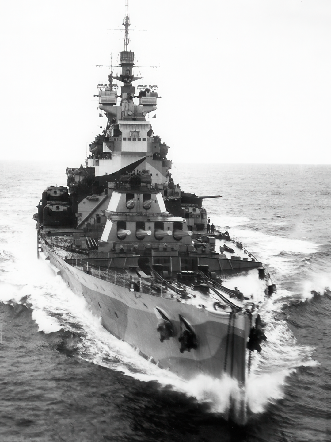 HMS Howe (32) Royal Navy King George V Class Battleship Bow View Photo Print Wall Art Decor - Posters, Prints, & Visual Artwork - by Hampshire Prints (image 1 of 9)