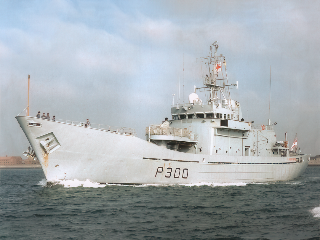 HMS Lindisfarne P300 Island Class Patrol Vessel 1983 Photo Print - Posters, Prints, & Visual Artwork - by Hampshire Prints (image 1 of 9)