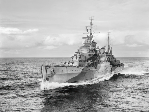 HMS Liverpool C11 Town Class Light Cruiser 1942
