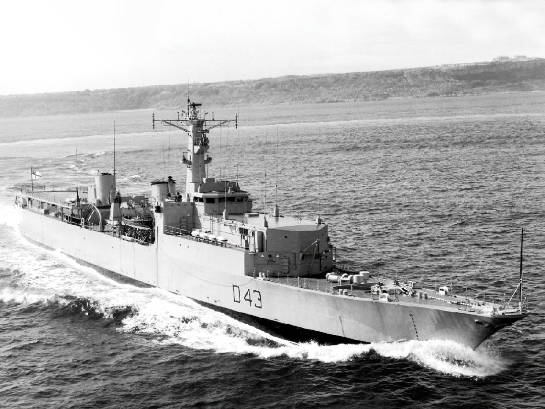 HMS Matapan D43 Battle Class Destroyer 1975 Underway Photo Print - Posters, Prints, & Visual Artwork - by Hampshire Prints (image 1 of 9)