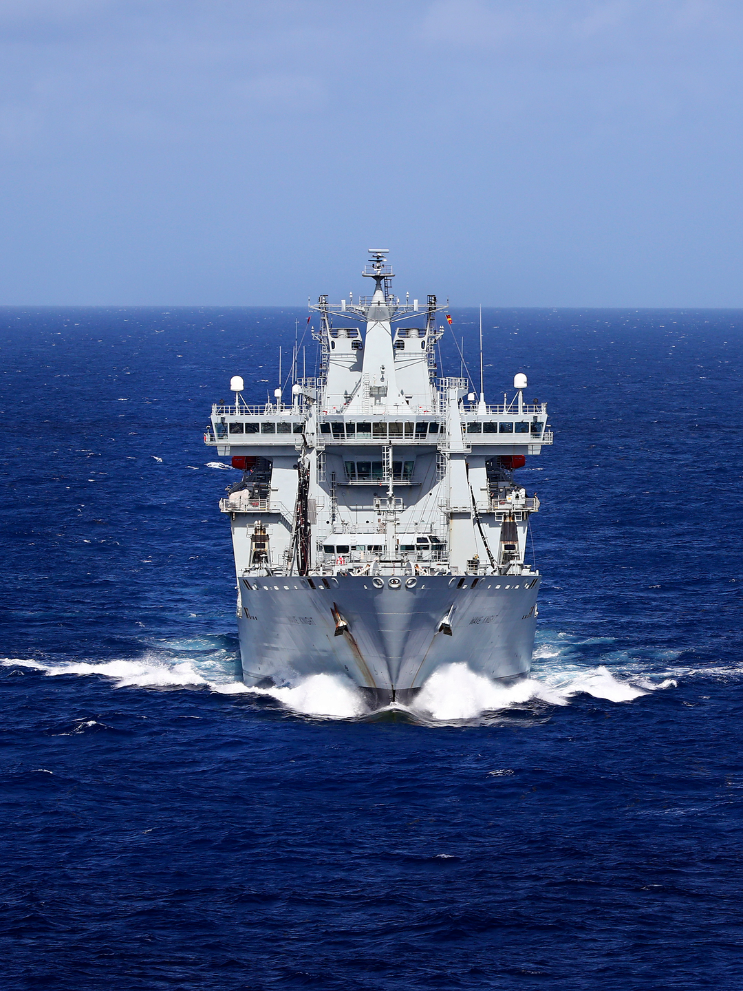 RFA Wave Knight A389 Wave Class Tanker June 2017 Caribbean Bow View Photo Print - Posters, Prints, & Visual Artwork - by Hampshire Prints (image 1 of 9)