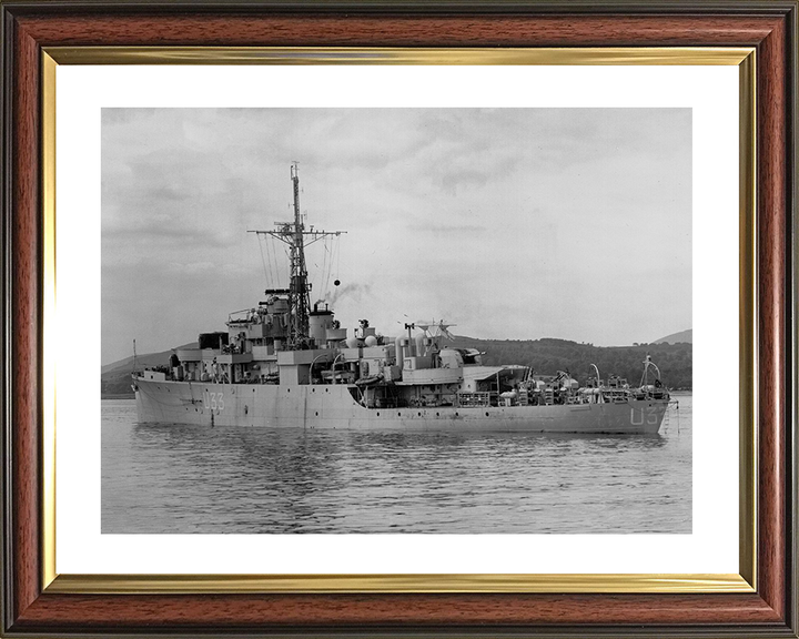 HMS Opossum (U33) Photo Print - Port Side View 1945 - Royal Navy Black Swan Class Sloop Posters, Prints, & Visual Artwork Hampshire Prints 10 x 8 Classic Frame Yes