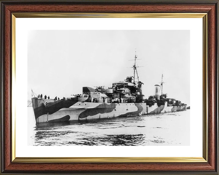 HMS Charybdis (88) Photo Print - Port Side View - Royal Navy Dido Class Light Cruiser Posters, Prints, & Visual Artwork Hampshire Prints 10 x 8 Classic Frame Yes