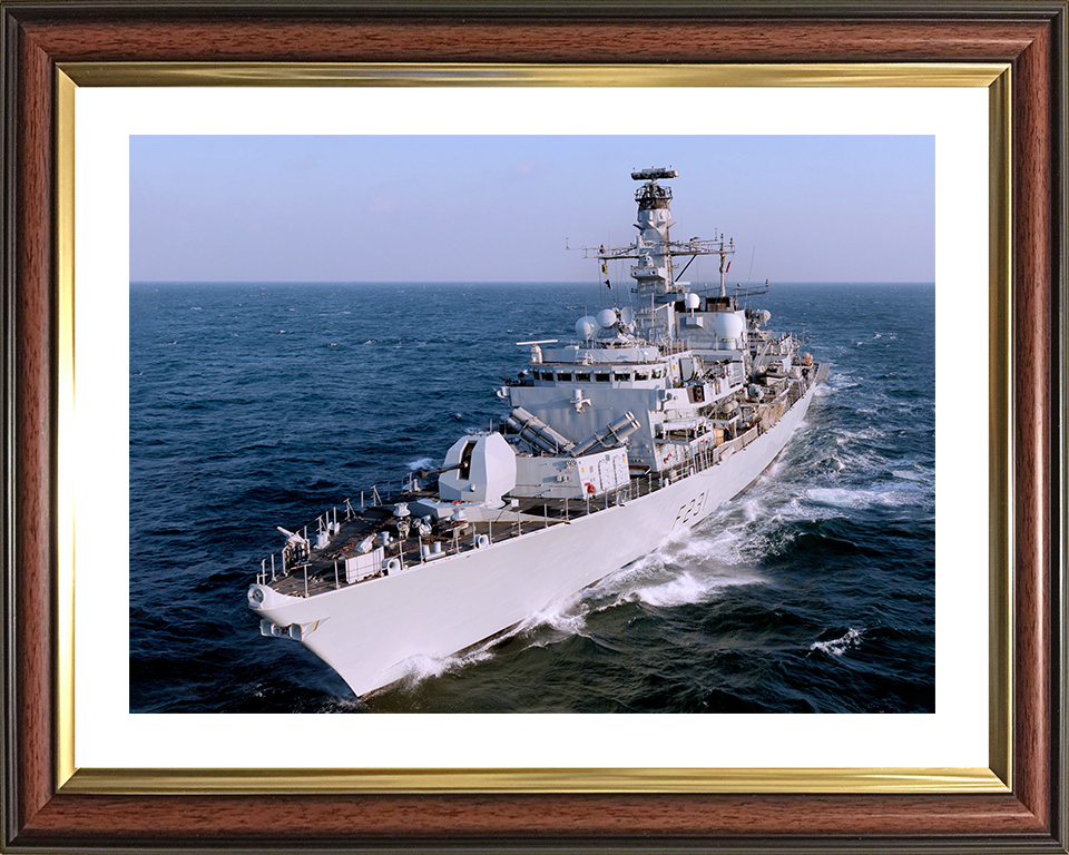 HMS Argyll (F231) Photo Print - Middle East 2009 - Royal Navy Type 23 Frigate Hampshire Prints 10 x 8 Classic Frame Yes