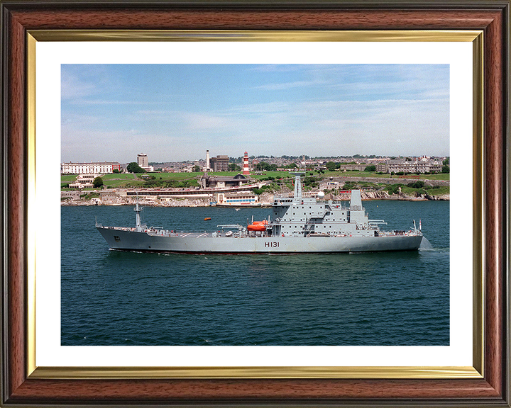 HMS Scott (H131) Photo Print - Off Plymouth - Royal Navy Ocean Survey Vessel