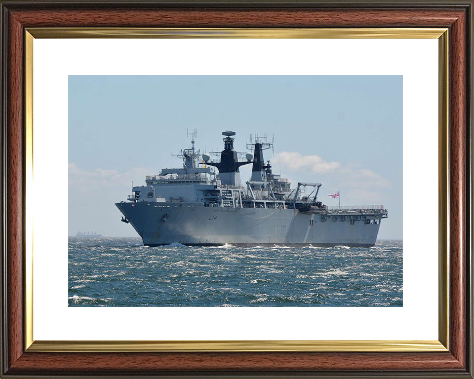 HMS Albion L14 Royal Navy Albion Class amphibious ship Photo Print or Framed Print - Hampshire Prints