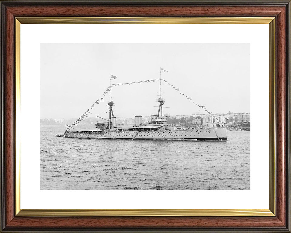 HMS Inflexible (1907) | Photo Print | Framed Print | Invincible Class | Cruiser | Royal Navy Hampshire Prints
