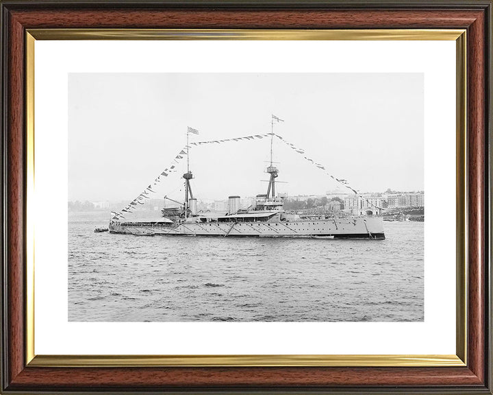 HMS Inflexible (1907) | Photo Print | Framed Print | Invincible Class | Cruiser | Royal Navy Hampshire Prints