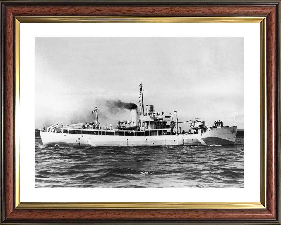 HMS Bryher (T350) Royal Navy Island Class Trawler Starboard Side Photo Print Wall Art Decor Posters, Prints, & Visual Artwork Hampshire Prints 10 x 8 Classic Frame Yes