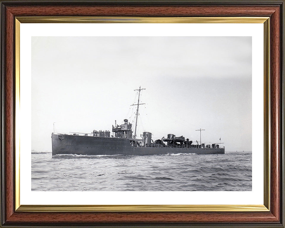 HMS Lurcher 1912 Royal Navy Acheron class destroyer Photo Print or Framed Print - Hampshire Prints
