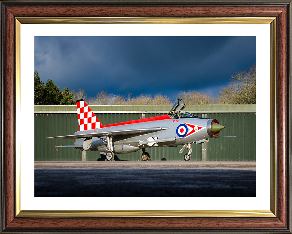 RAF English Electric Lightning Jet Photo Print - Royal Air Force Aircraft Hampshire Prints 10 x 8 Classic Frame Yes