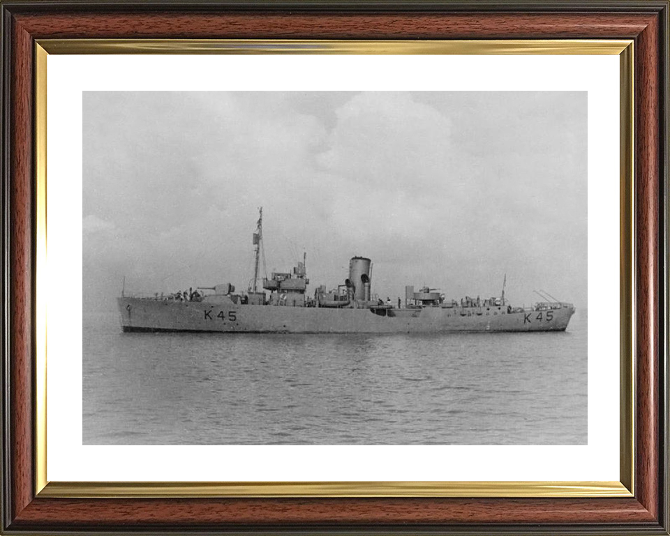 HMS Convolvulus K45 Royal Navy Flower class corvette Photo Print or Framed Print - Hampshire Prints