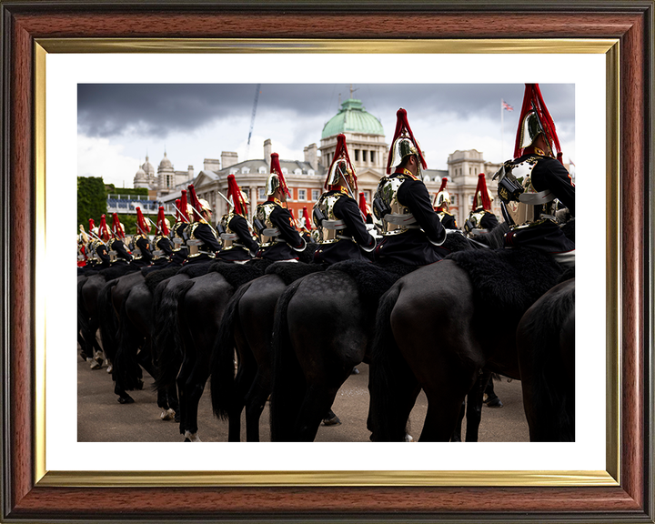 Blues and Royals on parade Photo Print - British Army Hampshire Prints 10 x 8 Classic Frame Yes