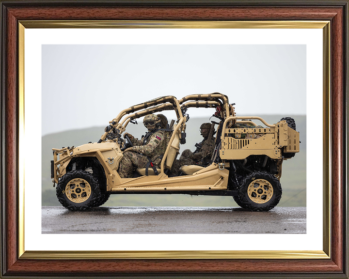 Royal Marine Commandos on a Polaris MRZR-D4 Photo Print Hampshire Prints 10 x 8 Classic Frame Yes
