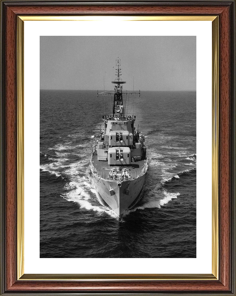 HMS Diamond (D35) Photo Print - At Sea 1961 - Royal Navy Daring Class Destroyer Posters, Prints, & Visual Artwork Hampshire Prints 10 x 8 Classic Frame Yes