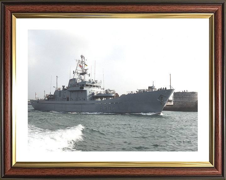 HMS Lindisfarne (P300) Photo Print - Round Tower - Royal Navy Island Class Patrol Vessel