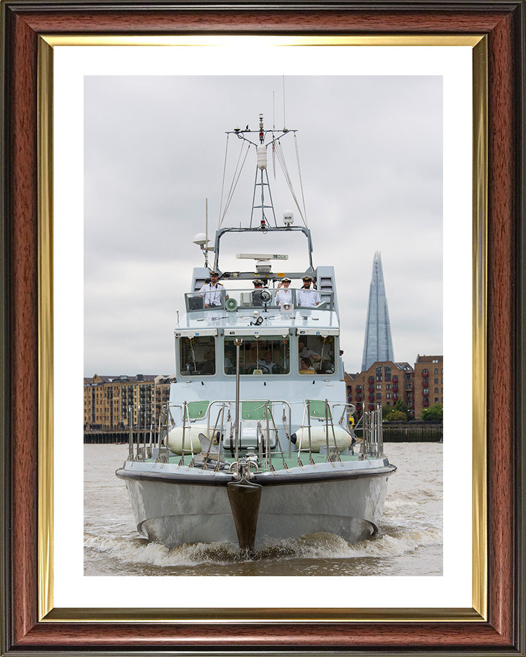 HMS Archer (P264) Photo Print - River Thames 2016 - Royal Navy Archer Class P2000 Patrol Vessel Posters, Prints, & Visual Artwork Hampshire Prints 10 x 8 Classic Frame Yes