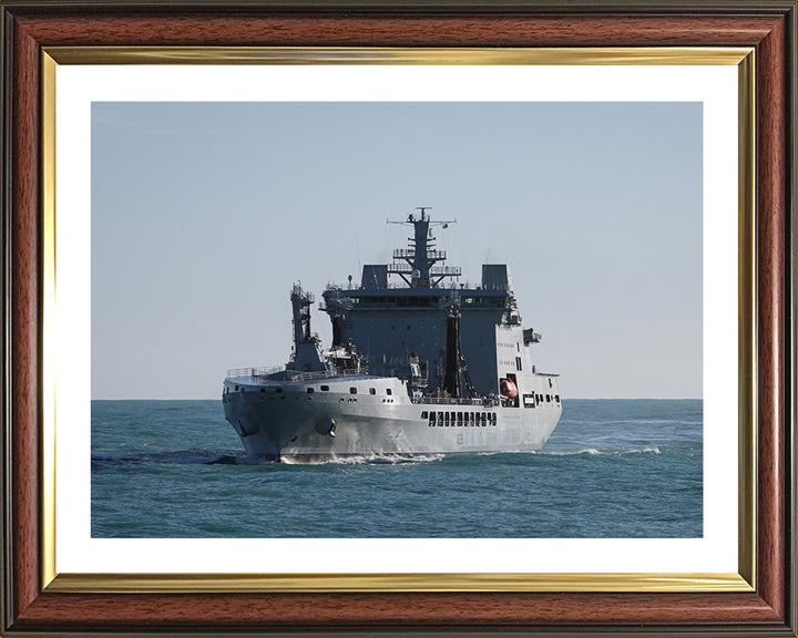 RFA Tideforce (A139) Photo Print - Port Bow View - Royal Fleet Auxiliary Tide Class Tanker Hampshire Prints 10 x 8 Classic Frame Yes