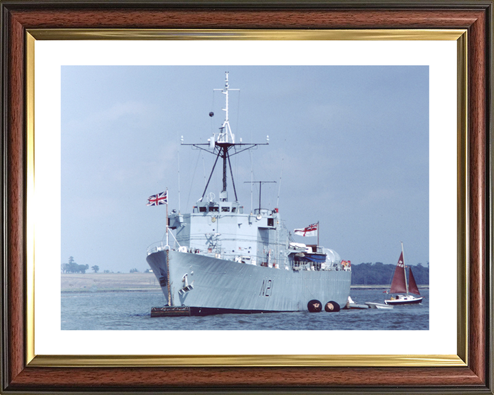 HMS Abdiel (N21) Royal Navy Abdiel Class Minelayer Photo Print Port Bow View Warship Wall Art Posters, Prints, & Visual Artwork Hampshire Prints 10 x 8 Classic Frame Yes