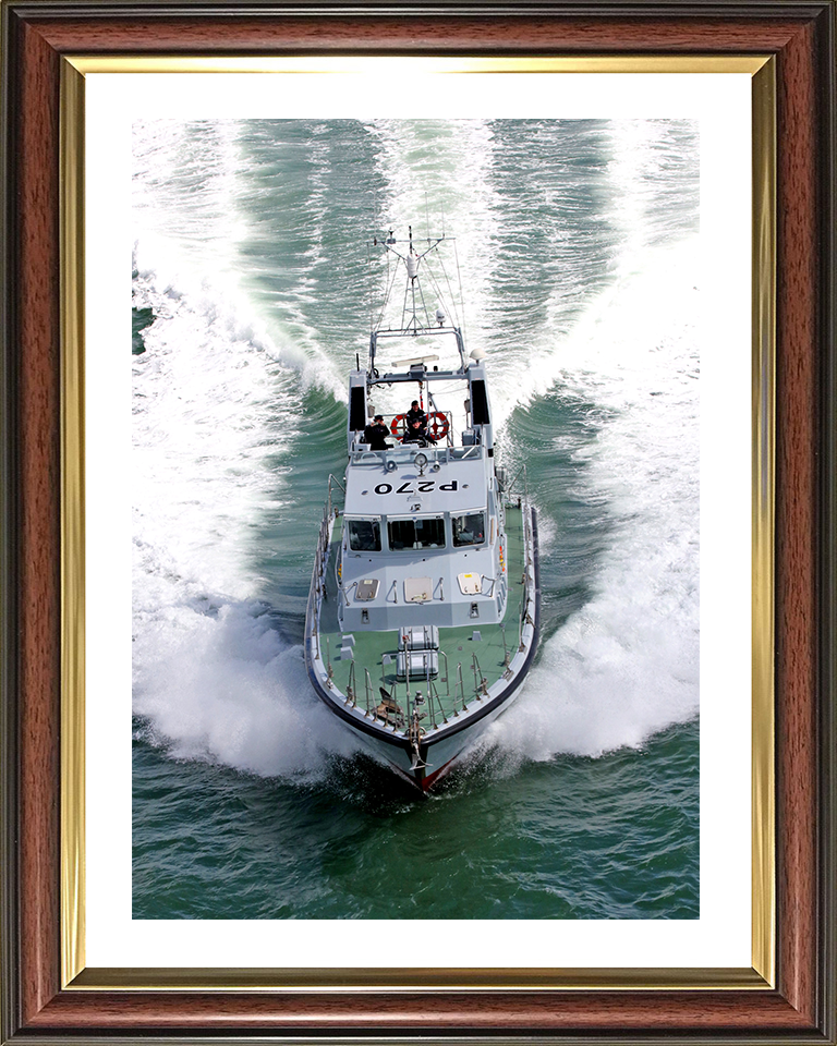 HMS Biter (P270) Photo Print - Bow View 2017 - Royal Navy Archer Class P2000 Patrol Vessel Posters, Prints, & Visual Artwork Hampshire Prints 10 x 8 Classic Frame Yes