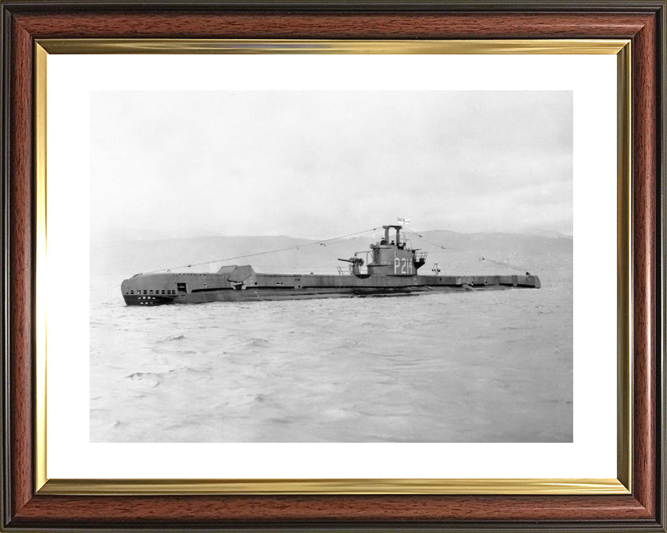 HMS Satyr (P214) Photo Print - Port Side View - Royal Navy S Class Submarine Hampshire Prints 10 x 8 Classic Frame Yes