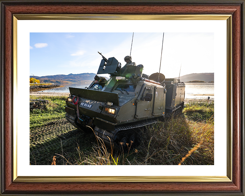 Viking All Terrain Vehicle Beach Assault Photo Print - British Army Vehicle Hampshire Prints 10 x 8 Classic Frame Yes