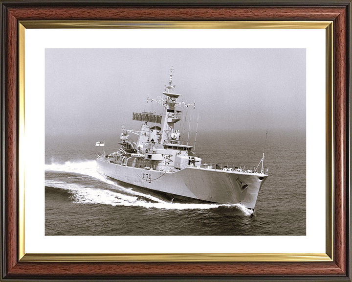HMS Charybdis (F75) Photo Print - Underway 1976 - Royal Navy Leander Class Frigate