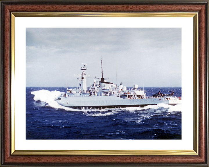 HMS Ardent (F184) Royal Navy Type 21 Frigate In Rough Sea Photo Print Wall Art Decor Posters, Prints, & Visual Artwork Hampshire Prints 10 x 8 Classic Frame Yes