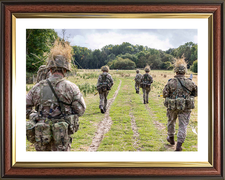 RAF Regiment Patrolling Photo Print - Royal Air Force Hampshire Prints 10 x 8 Classic Frame Yes