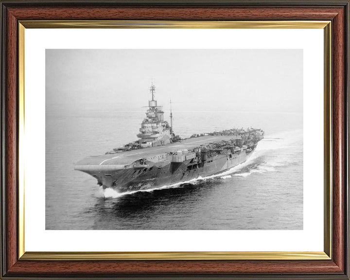 HMS Indomitable (92) | Photo Print | Framed Print | Illustrious Class | Aircraft Carrier | Royal Navy Hampshire Prints