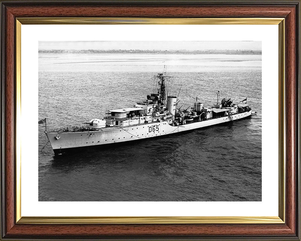 HMS St James D65 Royal Navy Battle class destroyer Photo Print or Framed Print - Hampshire Prints