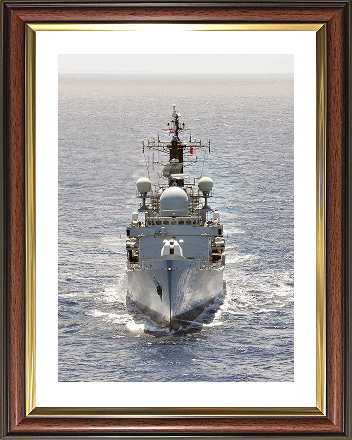 HMS Edinburgh (D97) Royal Navy Type 42 Destroyer High Bow View Photo Print Wall Art Decor Posters, Prints, & Visual Artwork Hampshire Prints 10 x 8 Classic Frame Yes