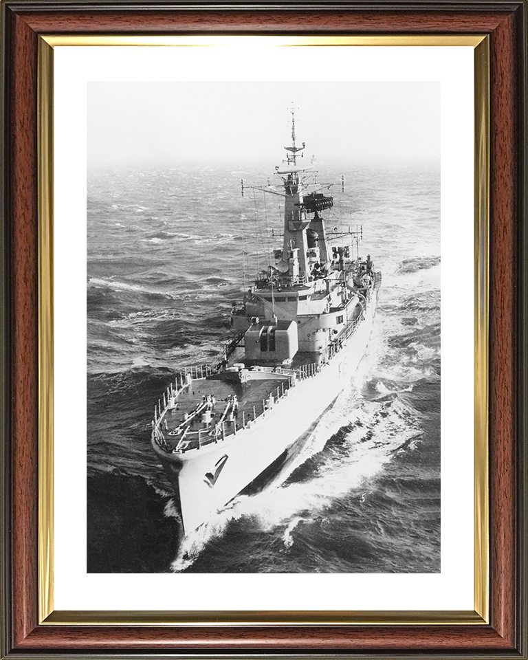 HMS Diomede (F16) Royal Navy Leander Class Frigate High Port Bow View Photo Print Wall Art Decor Posters, Prints, & Visual Artwork Hampshire Prints 10 x 8 Classic Frame Yes