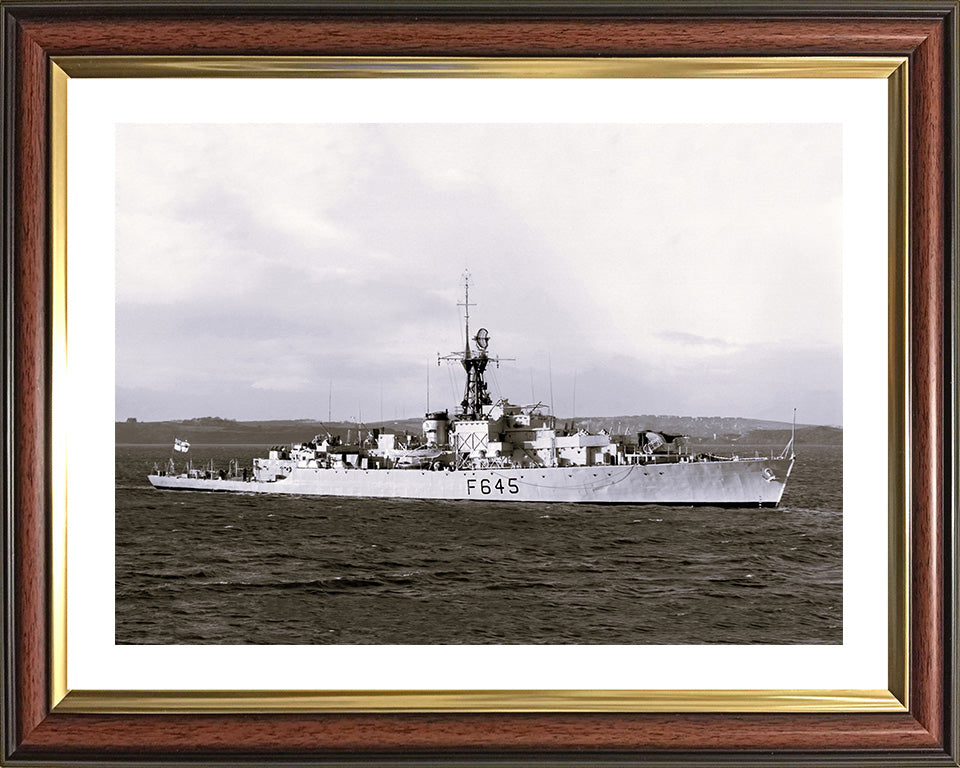 HMS Loch Ruthven K645 (F645) Royal Navy Loch class frigate Photo Print or Framed Print - Hampshire Prints