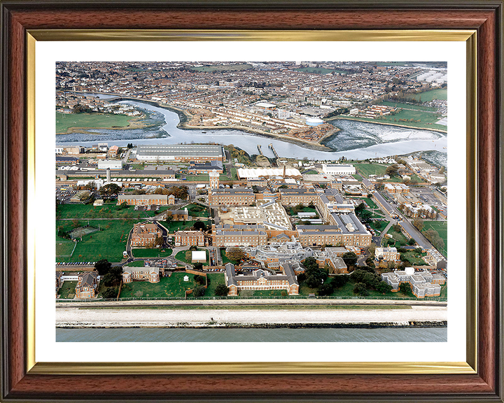 Royal Hospital Haslar Photo Print - Gosport - Royal Navy Shore Establishment Hampshire Prints 10 x 8 Classic Frame Yes