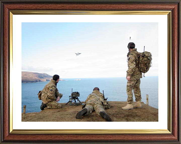 RAF Regiment Forward Air Controllers Photo Print - Royal Air Force Hampshire Prints 10 x 8 Classic Frame Yes