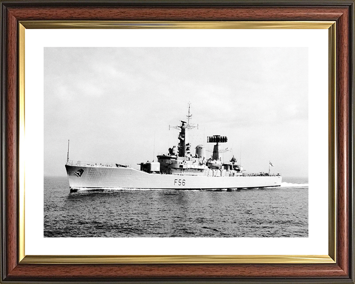 HMS Argonaut (F56) Royal Navy Leander Class Frigate Underway Photo Print Wall Art Decor Posters, Prints, & Visual Artwork Hampshire Prints 10 x 8 Classic Frame Yes
