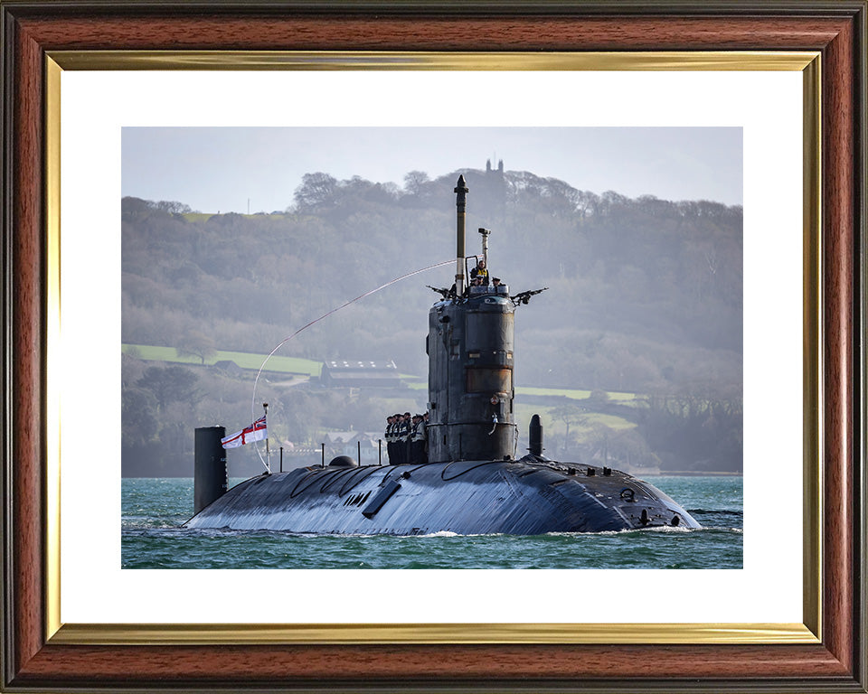 HMS Trenchant S91 Royal Navy Trafalgar class Submarine Photo Print or Framed Print - Hampshire Prints