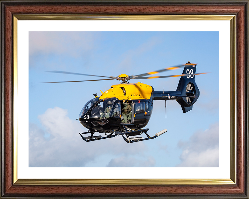 RAF Jupiter Helicopter in flight Photo Print - Royal Air Force Aircraft Hampshire Prints 10 x 8 Classic Frame Yes