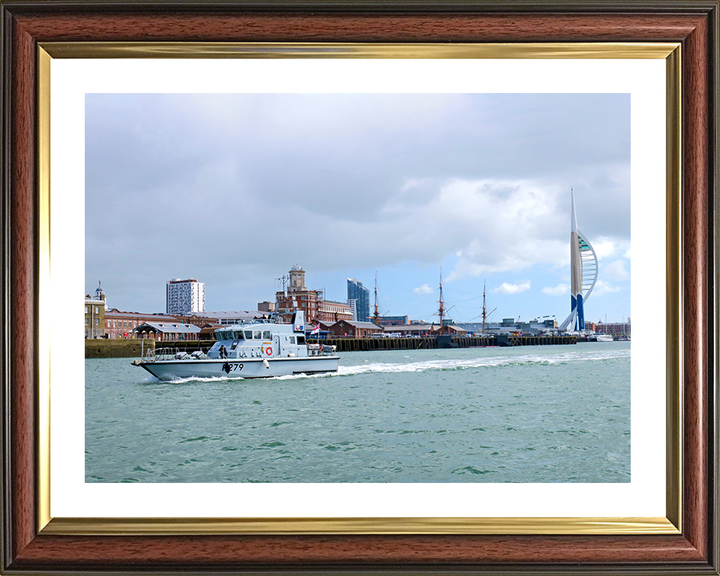 HMS Blazer (P279) Photo Print - Portsmouth Return 2019 - Royal Navy Archer Class P2000 Patrol Vessel Posters, Prints, & Visual Artwork Hampshire Prints 10 x 8 Classic Frame Yes