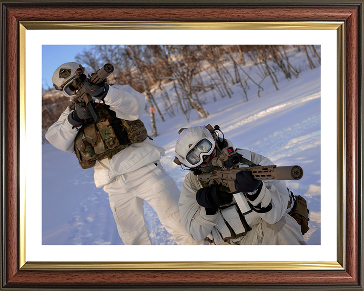 Royal Marine Commandos SRS in Norway Photo Print Hampshire Prints 10 x 8 Classic Frame Yes