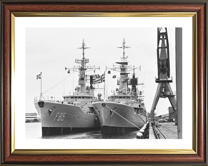 HMS Ariadne (F72) Photo Print - Amsterdam 1979 - Royal Navy Leander Class Frigate Hampshire Prints 10 x 8 Classic Frame Yes
